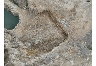 Trabajamos con una visión sostenible.   Vista aérea tomada por dron.