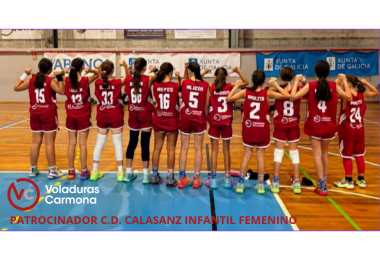 !Levamos o deporte á cancha! Patrocinador oficial do C.D. Calasanz Infantil Feminino, A Coruña.